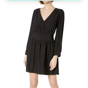 ALI & JAY Black Long Sleeve V-Neck Mini Dress Size S Womens